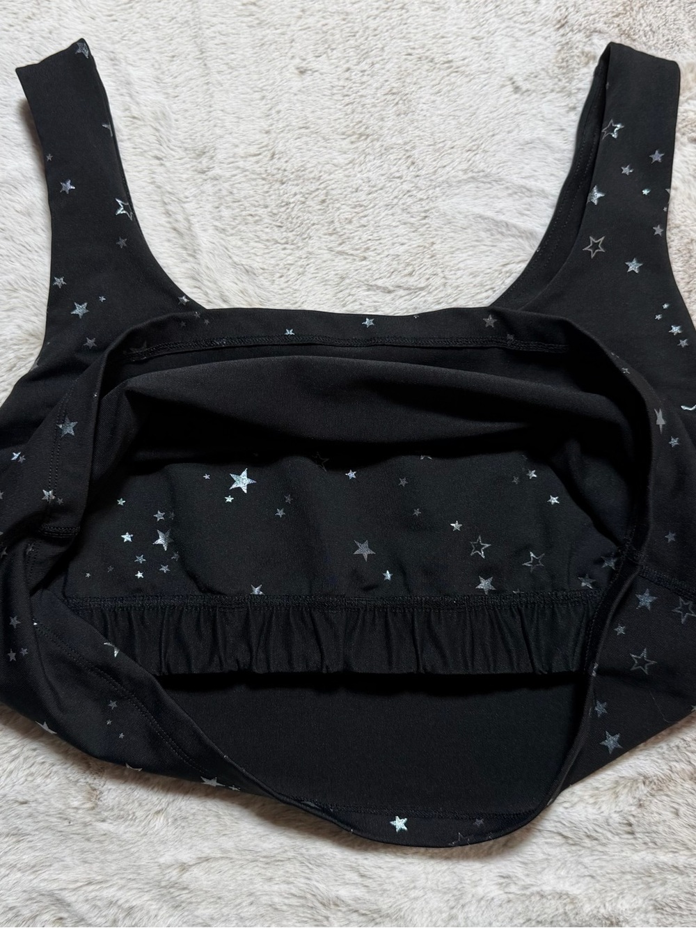 Beyond Yoga Black Star-Print Sports Bra and Leggings Set 1X - Picture 9 of 12